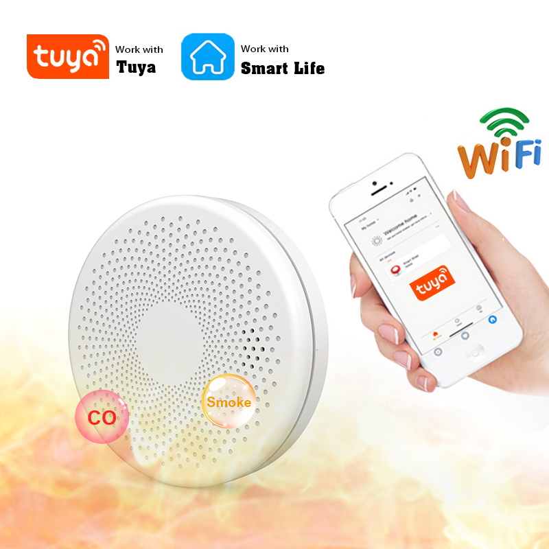 2 in 1 Version WiFi Tuya Smart - đánh giá và giá Smoke Detector Interconnected