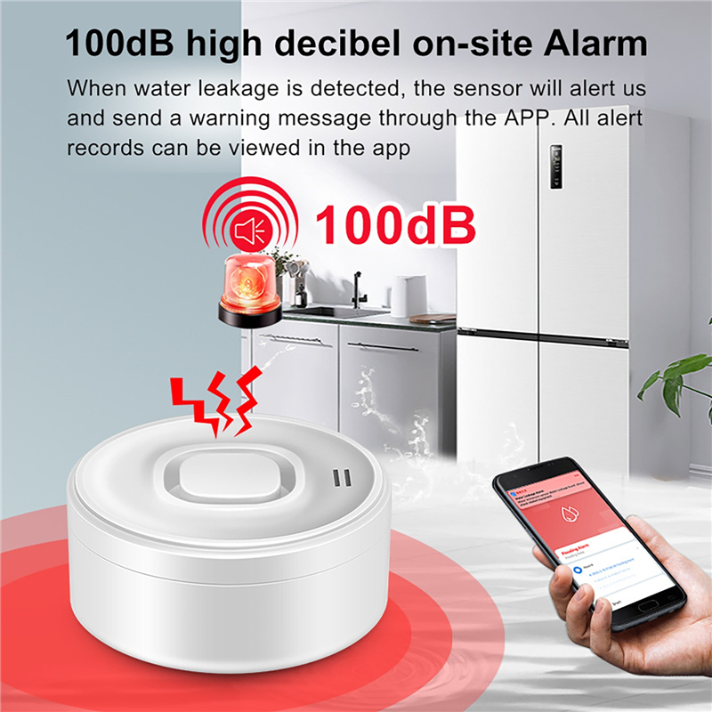 Tuya Smart WIFI Water Leak Sen - đánh giá và giá Water Alarm Sensor