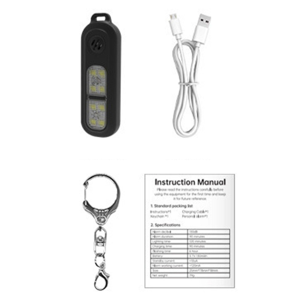 Hollarm Rechargeable Keychain  - đánh giá và giá Personal Alarm Keychain