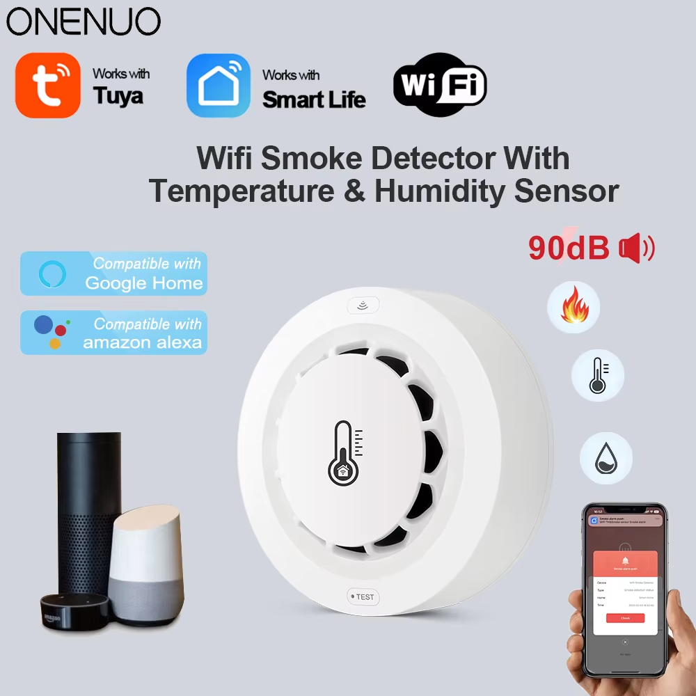 Tuya WiFi Smoke Alarm Temperat - đánh giá và giá Smoke Detector Interconnected