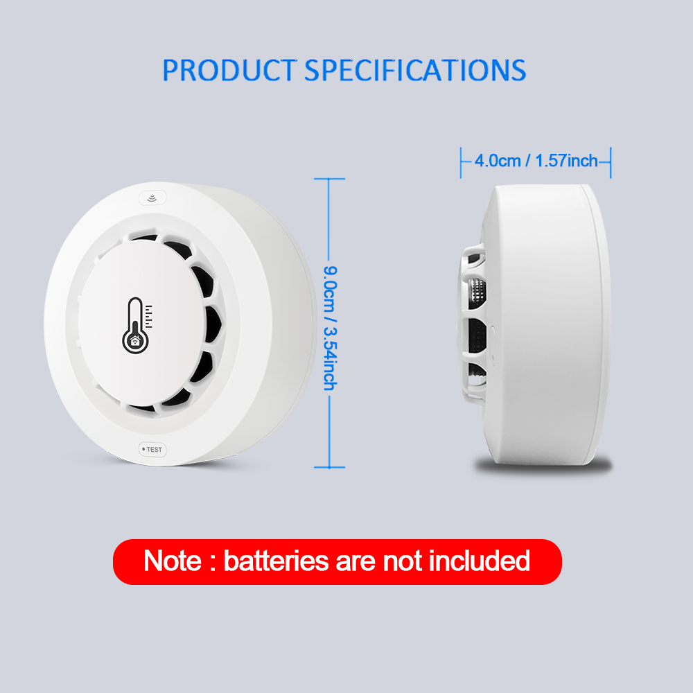 Tuya WiFi Smoke Alarm Temperat - đánh giá và giá Smoke Detector Interconnected