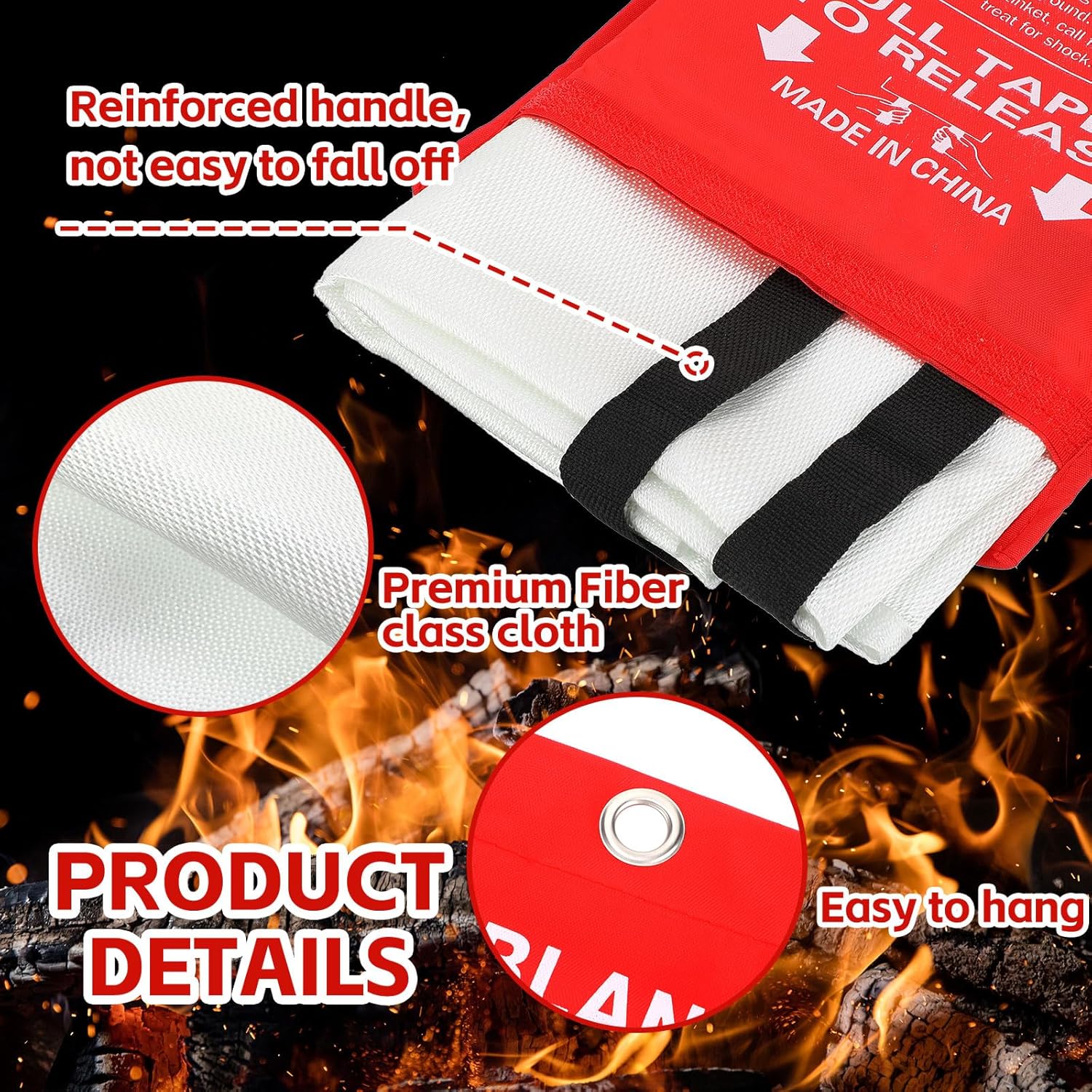 12 Pack Fire Blankets 39x39 In - đánh giá và giá Fire Blanket Kitchen
