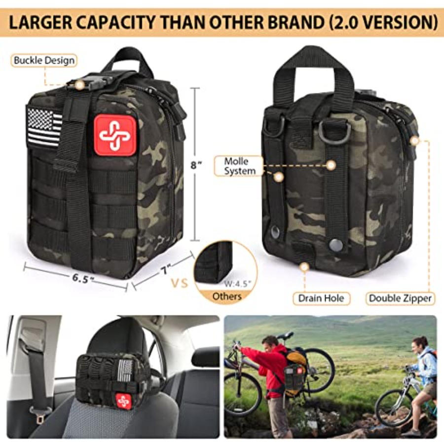Survival Kit, 250Pcs Survival  - đánh giá và giá First Aid Bag Kit