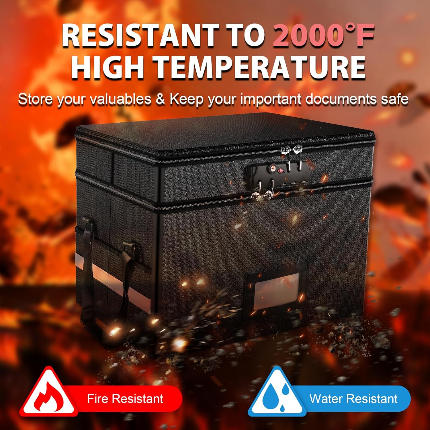 Fireproof Document Box with Lo - đánh giá và giá Fire Safe Document