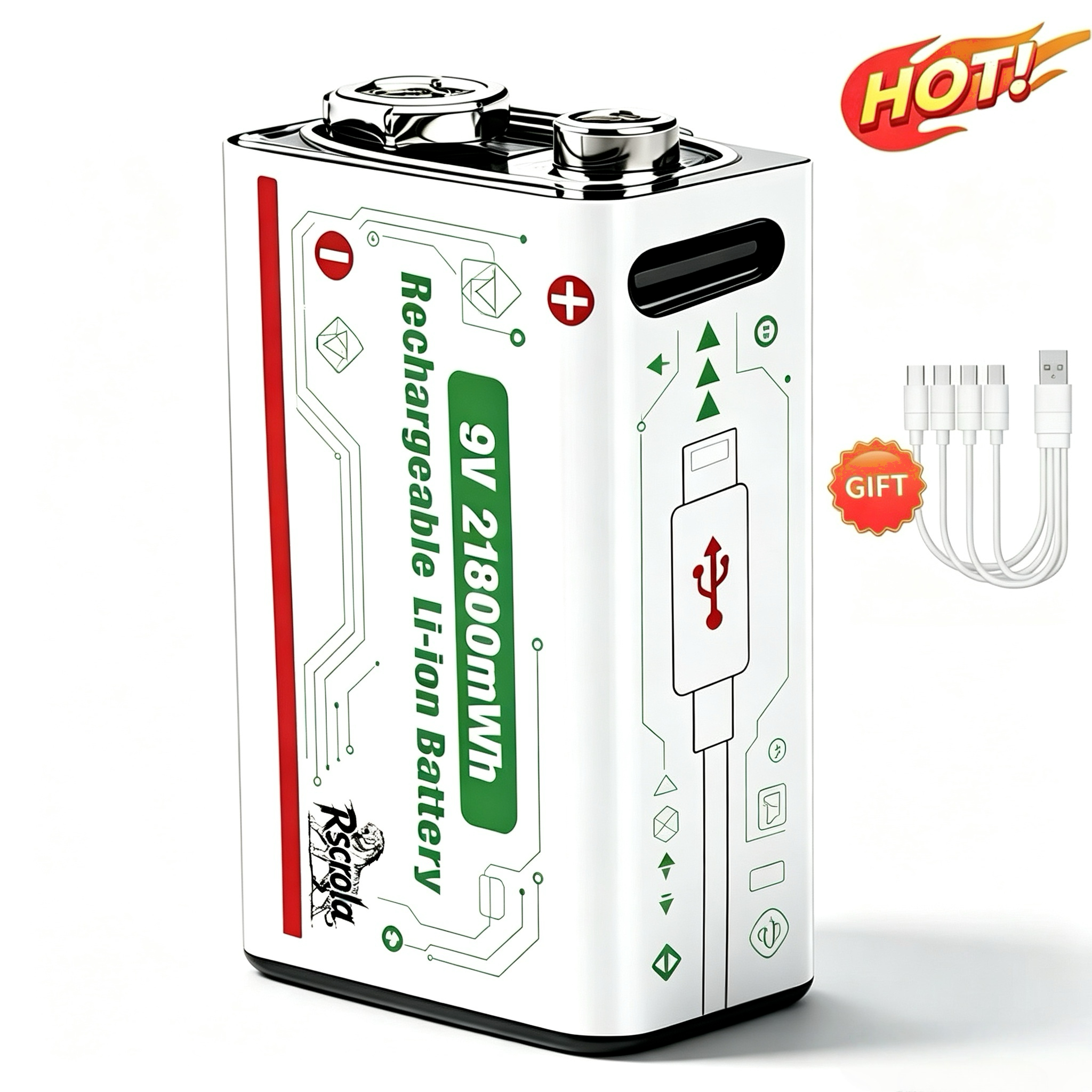 9V 21800mWh Rechargeable Lithi - đánh giá và giá Smoke Detector Interconnected