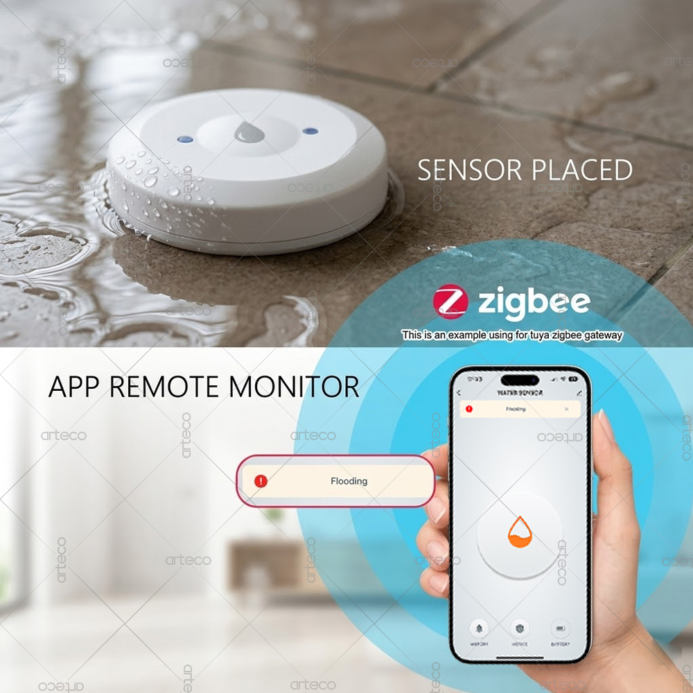 Zigbee Water Leak Sensor Smart - đánh giá và giá Water Alarm Sensor