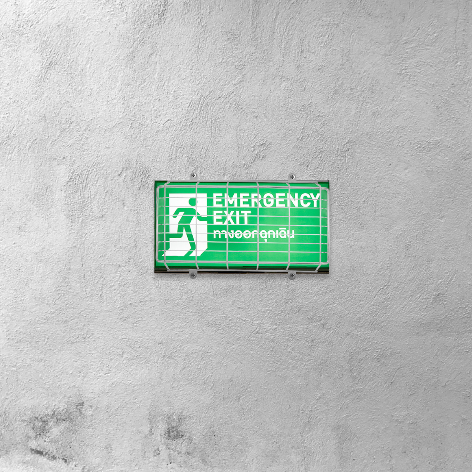 Iron LED Exit Sign Protective  - đánh giá và giá Emergency Exit Sign