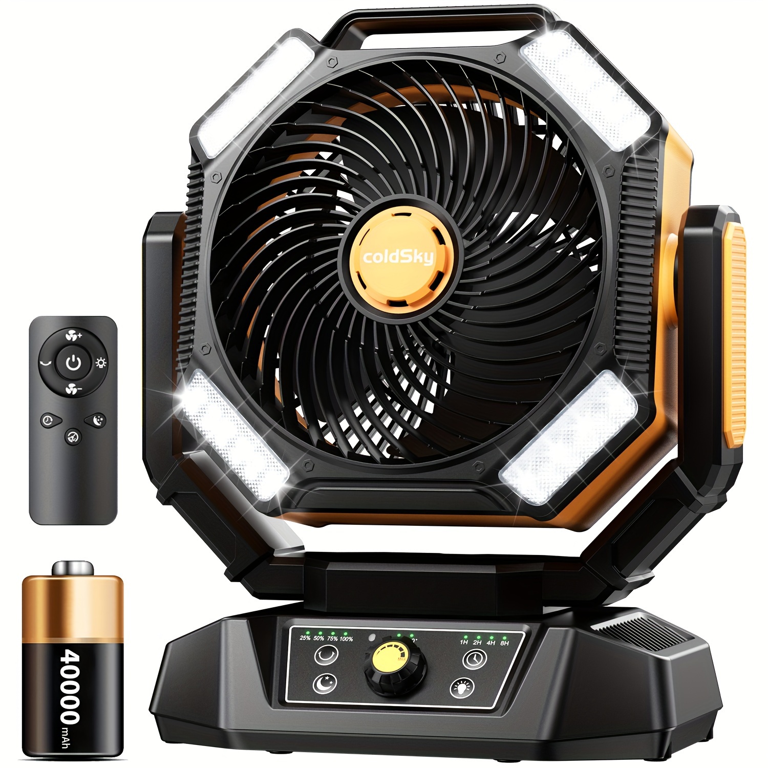 coldSky  Camping Fan, Battery  - đánh giá và giá Power Outage Light