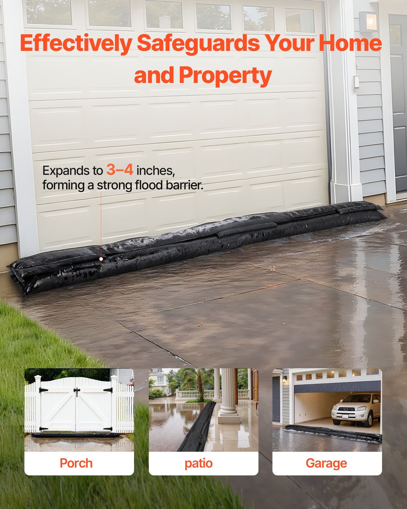 Flood Barrier, 8 Pack, 10 x 0. - đánh giá và giá Flood Barrier Bag