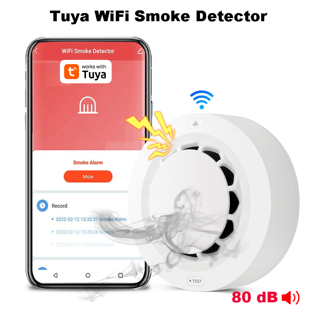 Tuya WiFi Smoke Alarm Fire Pro - đánh giá và giá Smoke Detector Interconnected