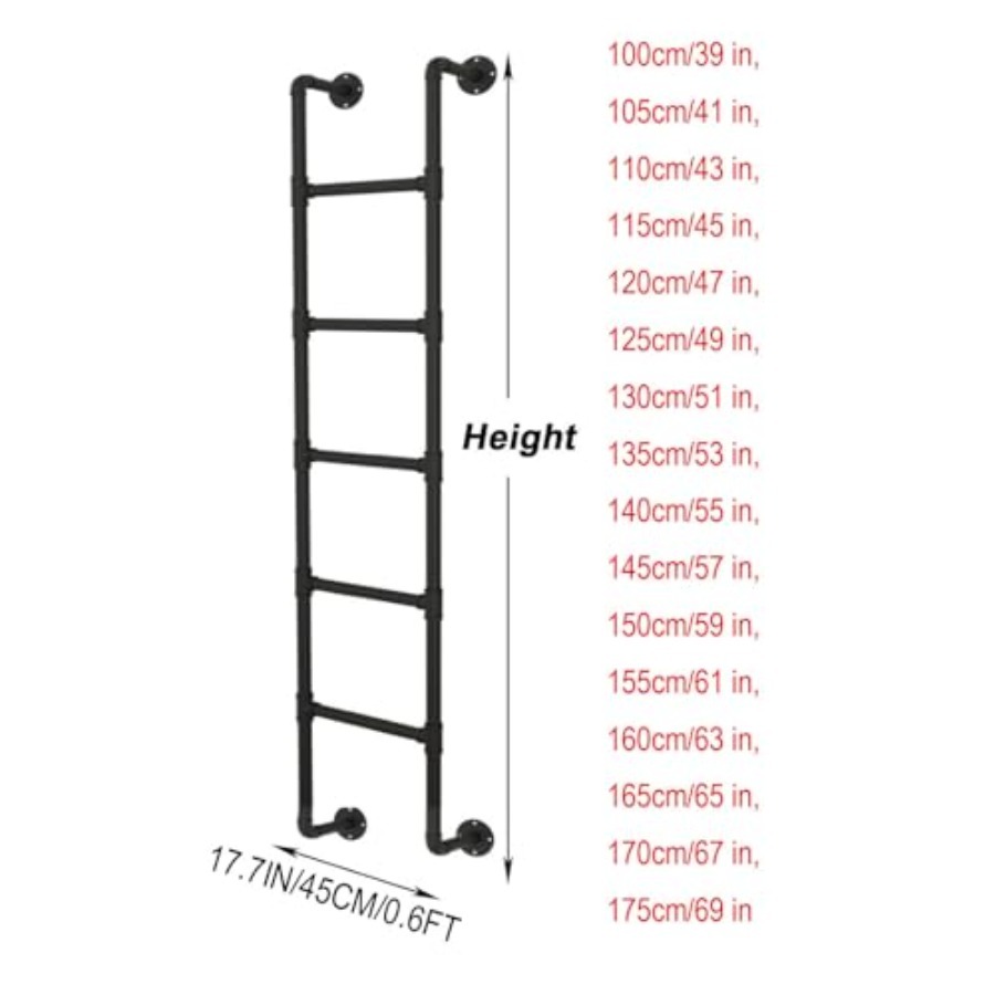 Wall Mounted Metal Step Ladder - đánh giá và giá Fire Escape Ladder