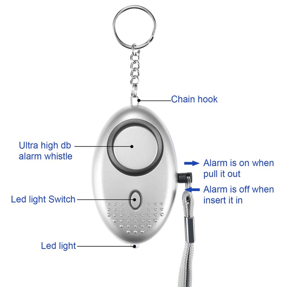 130dB Self Defense Alarm Anti- - đánh giá và giá Personal Alarm Keychain