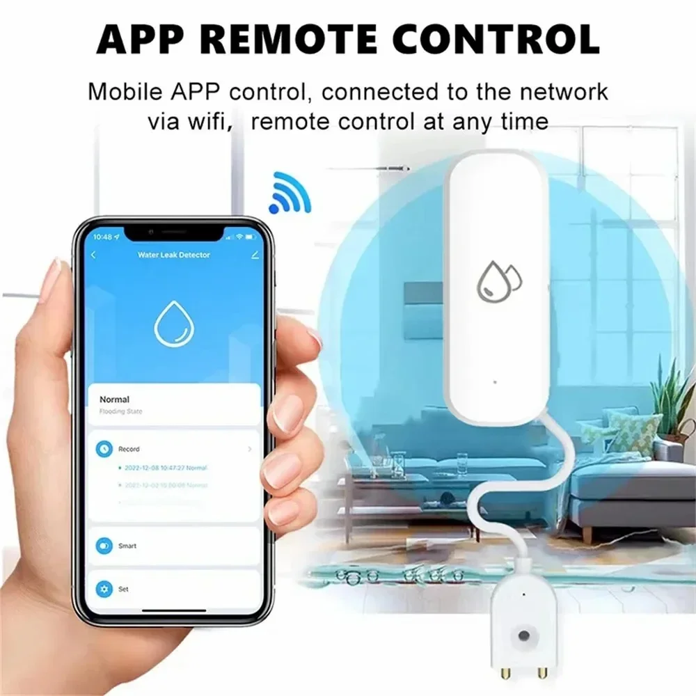 Tuya WiFi Water Sensor Leakage - đánh giá và giá Water Alarm Sensor