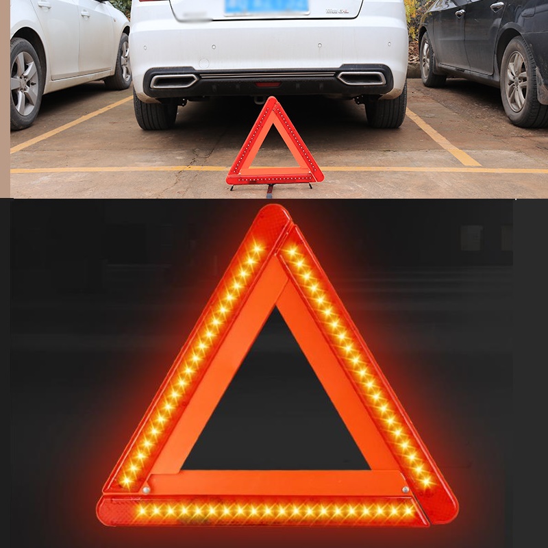 Foldable LED Warning Triangle  - đánh giá và giá Emergency Exit Sign